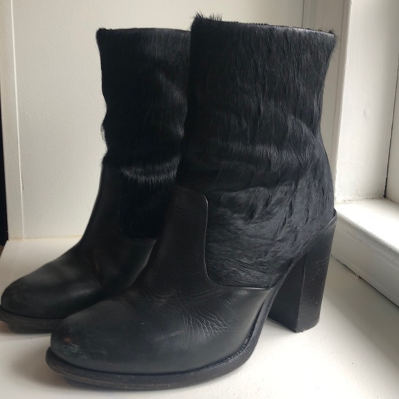 All Saints Shoes - All Saints Hessian Pony Hair Booties